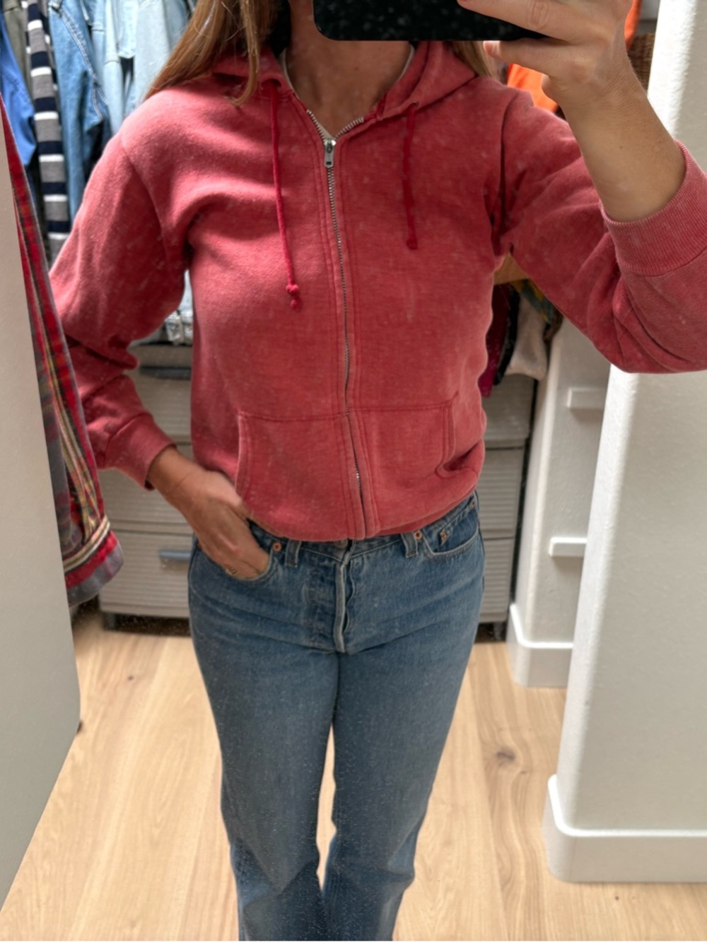 Vintage zip up hoodie.